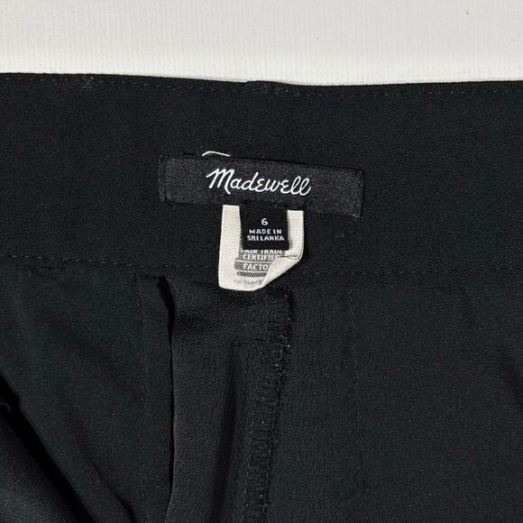 Madewell High Waist 27" Crop Pants Pleated Pockets Women's 6 - Picture 4 of 9